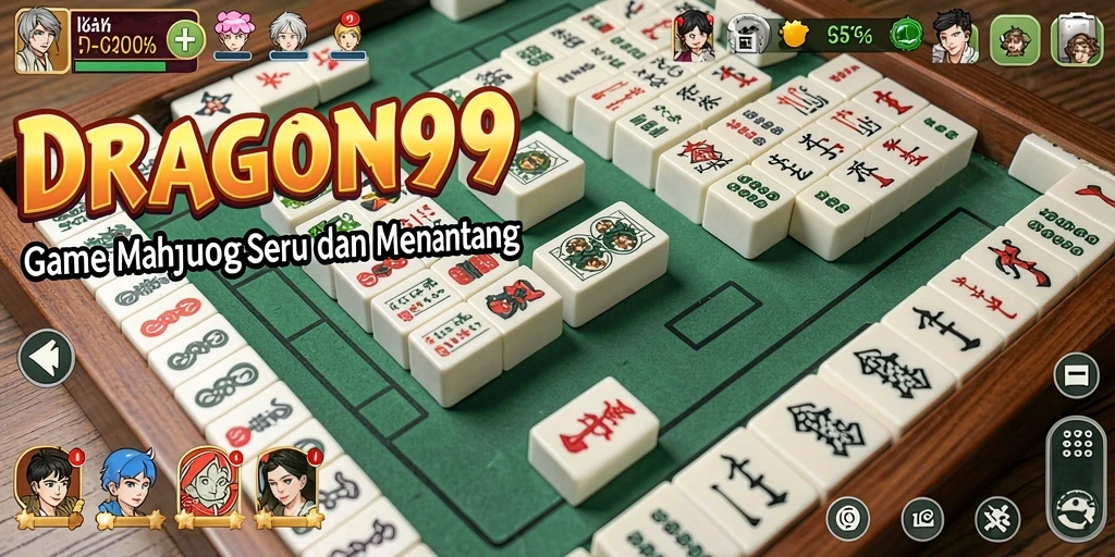 Gameplay seru DRAGON99 yang menampilkan aksi Mahjong.