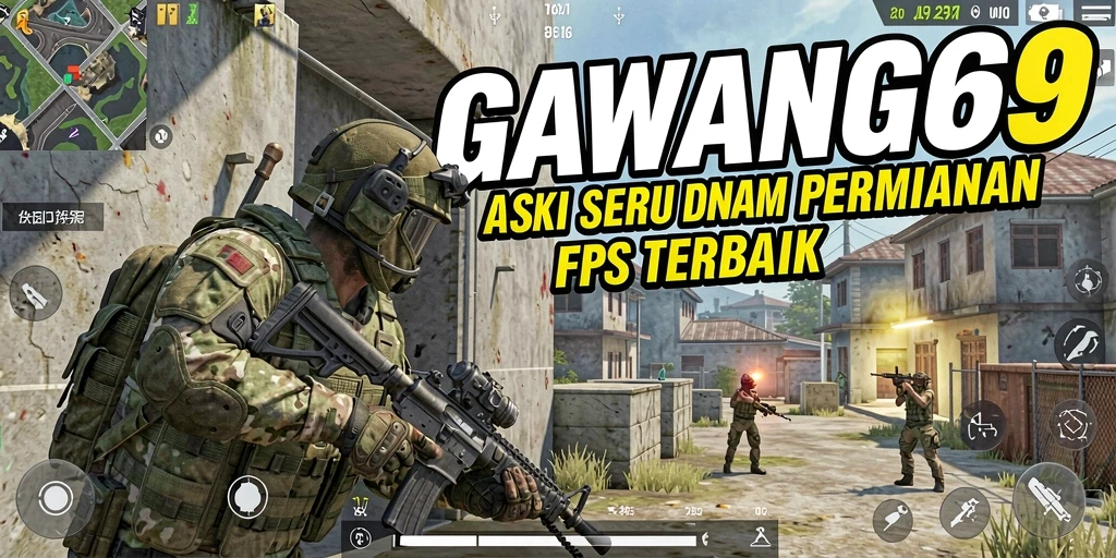 Gameplay menegangkan dalam pertempuran FPS GAWANG69.
