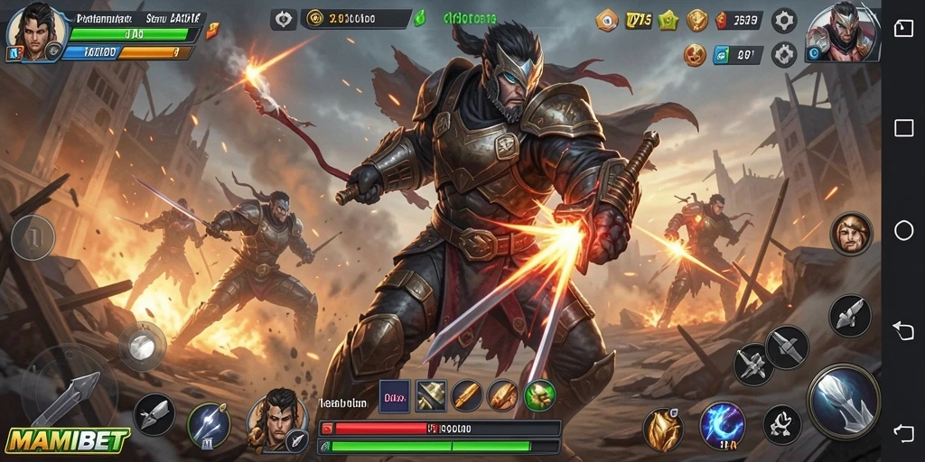 Screenshot MAMIBET yang menunjukkan aksi seru dari gameplay.