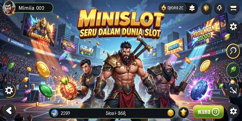 Tampilan gameplay <strong>MINISLOT</strong> yang penuh aksi dan keseruan.