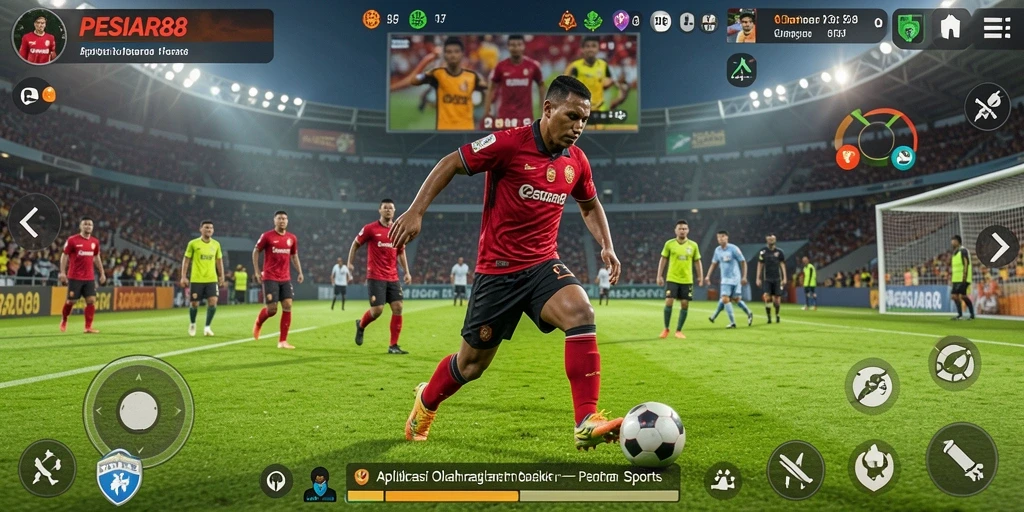 Tampilan gameplay seru dan interaktif dari PESIAR88.