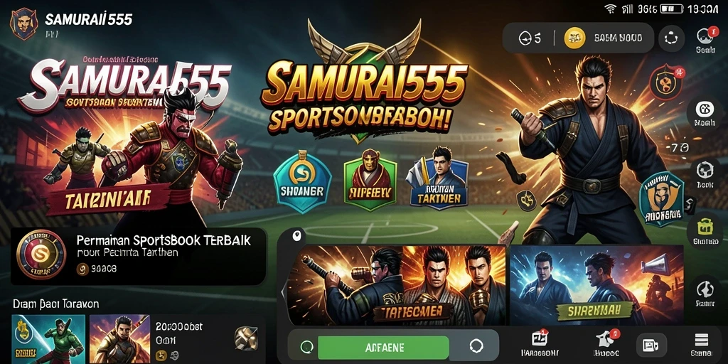 Tampilan menarik dari gameplay Sportsbook di SAMURAI555.